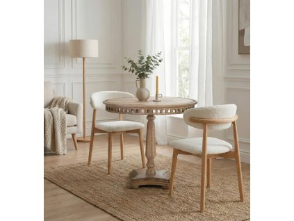 Stylový etno stůl v interiéru