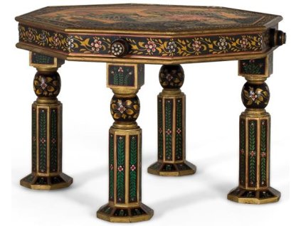 Ručně malovaný designový konferenční stolek