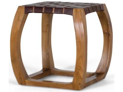 Designová stolička mindi přírodní dřevo