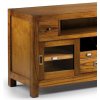 Dřevěný TV stolek se dvěma dvířky a 2 + 2 zásuvkami Star kolonial