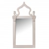 Bílé nástěnné zrcadlo ALERO 140x70cm ve venkovském stylu bydlení