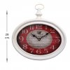 Nástěnné hodiny oválné RED PARIS