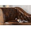 Designová lenoška Chesterfield s prošíváním a cvočky