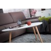 Retro konferenční stolek Scandinavia 75cm bílá