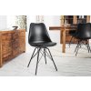 Stylová židle Scandinavia Retro černá