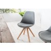 Designová retro židle Scandinavia šedá