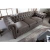 Luxusní sedačka Chesterfield 3 taupe 205cm