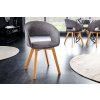 Luxusní designová židle Nordic Star světle šedá