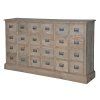 Robustní komoda Rustic s 24 zásuvkami