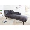 Elegantní šedá lenoška Chesterfield v anglickém stylu