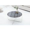 Konferenční stolek Marble 62 cm šedý mramor