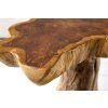 Designový stolek Root 40 cm organický tvar masivní teak