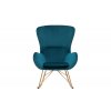 Designové houpací křeslo Scandinavia Swing tyrkysové