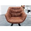 Stylová komfortní Retro židle Dutch hnědá