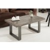 Luxusní industriální konferenční stolek Aero Mango Grey 100cm z masivu