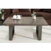 Luxusní industriální konferenční stolek Aero Mango Grey 100cm z masivu
