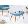 Designová retro podnožka Scandinavia světle modrá