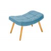 Designová retro podnožka Scandinavia světle modrá