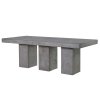 Moderní jídelní stůl Concrete Tri 220x100cm betonový