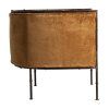 77191 9 luxusni kreslo mustard velvet kovovy ram