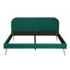 Retro čalouněná postel Maestro 140x200cm smaragd samet