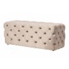 Luxusní čalouněná lavice Capitone 125cm samet taupe