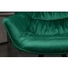 Stylová komfortní Retro židle Dutch smaragdově zelená