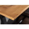 Industriální barový stůl Case 120cm dub masiv/kov