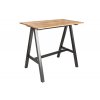 Industriální barový stůl Case 120cm dub masiv/kov