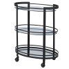 Zrcadlový servírovací stolek Smoked Mirror 80 cm