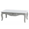 Provensálský konferenční stůl Nina Grey/White 110x60cm