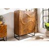 Designový vysoký příborník Cobra 120 cm mango
