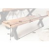 Industriální jídelní lavice Aero Mango X 200cm masivní