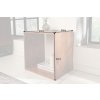 Stylová čtvercová police/box Makassar 43cm mango
