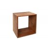 Stylová čtvercová police/box Makassar 43cm mango