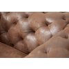 Luxusní chesterfield křeslo Modern Barock hnědé