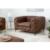 Luxusní chesterfield křeslo Modern Barock hnědé