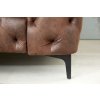 Luxusní chesterfield křeslo Modern Barock hnědé