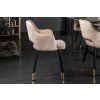 Designová židle kovová konstrukce elegantní