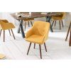 Designová retro židle Scandinavia žlutá