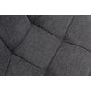 Designová židle tmavě šedý textil