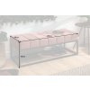 Designová čalouněná lavice Beauty 110cm starorůžová samet