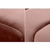 Designová čalouněná lavice Beauty 110cm starorůžová samet