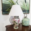 Stylová porcelánová lampa Camelia 46cm