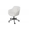Luxusní kancelářské křeslo Lila bílá koženka