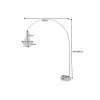 Luxusní stojací lampa President 170-210cm mramor černá