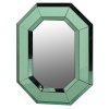 Designové zrcadlo Green Glori 100cm se zeleným rámem
