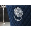 Luxusní jídelní židle Modern Barock Royal samet modrá
