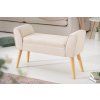 Elegantní lavička Sandra 90 cm krémová