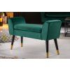 Elegantní lavička Sandra 90 cm zelený samet